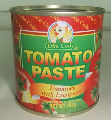 Pasta de tomate 198g×48 - Tampa aberta dura - pasta de tomate 1-20