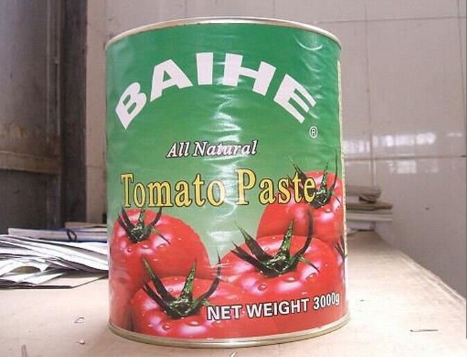 Pasta de tomate 3000g × 6 - tampa dura aberta - pasta de tomate 1-30