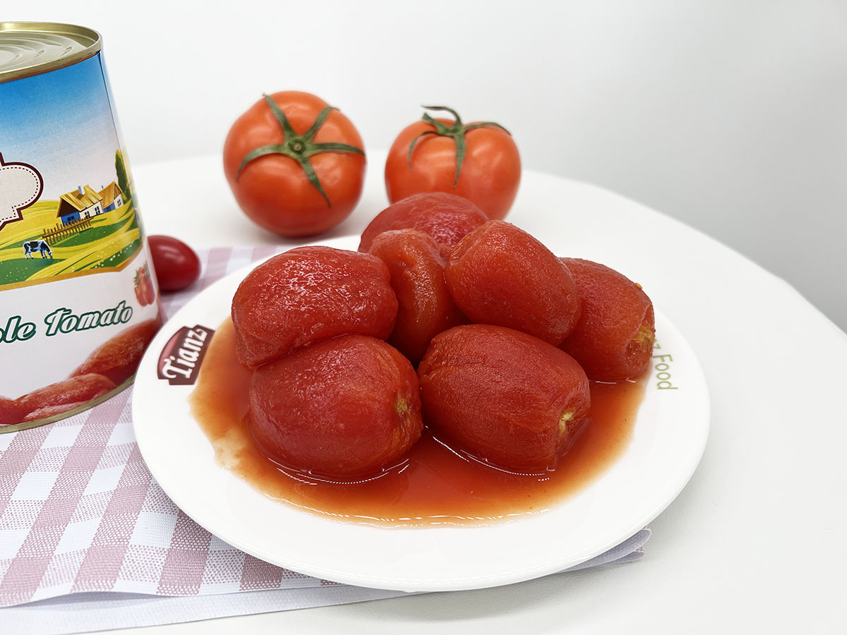 Tomate picado enlatado Tianz 800g Brix: 5%-6% Suporte OEM